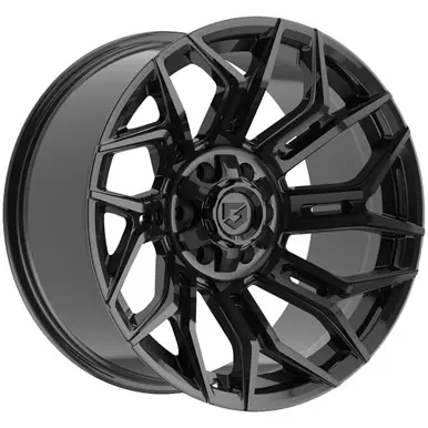 Gear Off-Road 776B 20x9 6x135/6x5.5" +0mm Gloss Black Wheel Rim 20" Inch 776B-2096800 Best Price