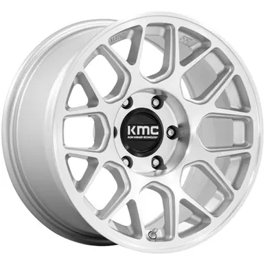 KMC KM730 Hatchet 17x8.5 6x5.5" +25mm Silver Wheel Rim 17" Inch KM730SD17856825 Get Yours