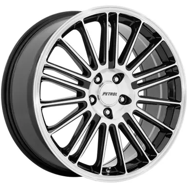 Today Only Petrol PE001 P1D 17x8 5x108 +40mm Black/Machined Wheel Rim 17" Inch PE001BD17804540