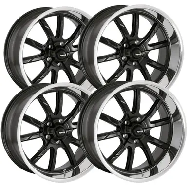 (Set of 4) Staggered Ridler 650 18x8,18x9.5 5x127/5x5" +0mm Black Wheels Rims 650-8873MB-650-8973MB Editor’s Pick