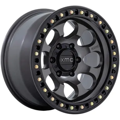 KMC KM550 Riot SBL 18x9 6x5.5" +18mm Gumetal Wheel Rim 18" Inch KM550AB18906818 Professional Grade