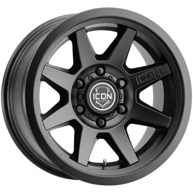 Icon Alloys Rebound SLX 17x8.5 6x5.5" +0mm Satin Black Wheel Rim 17" Inch 1917858347SB Fast Shipping