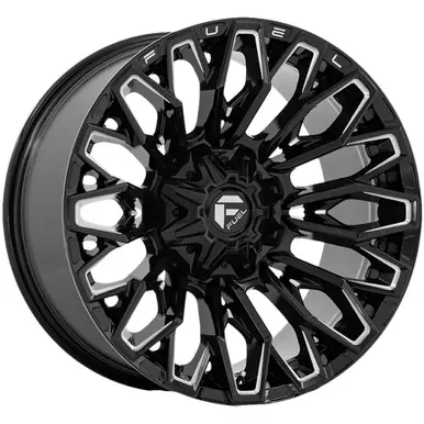 Fuel FC865 Strike 22x12 8x6.5" -44mm Black/Milled Wheel Rim 22" Inch FC865BE22128044N Cheap