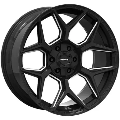 Deal Mayhem 8119 Vanquish 20x9 6x135/6x5.5" +0mm Black/Milled Wheel Rim 20" Inch 8119-2937M
