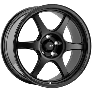 Konig Hexaform 17x8 4x108 +40mm Matte Black Wheel Rim 17" Inch HF87108405 Special Discount