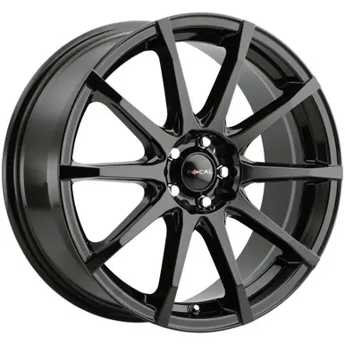 Genuine Focal 453 F-53 16x7 5x108/5x4.5" +40mm Gloss Black Wheel Rim 16" Inch 453-6714BK+40