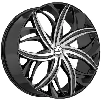 Azara AZA-541 20x8.5 5x112/5x4.5" +35mm Black/Machined Wheel Rim 20" Inch AZA-54120853635BM Buy Today