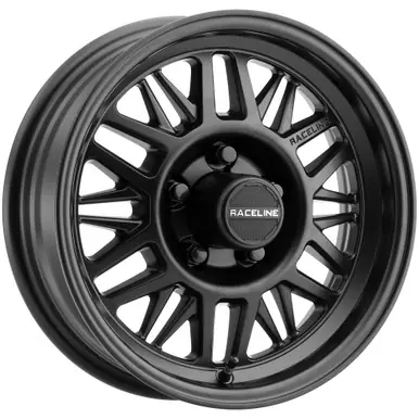 Money Back Guarantee Raceline 451B Ryno Trailer 15x6 6x5.5" +0mm Satin Black Wheel Rim 15" Inch 451B-56060