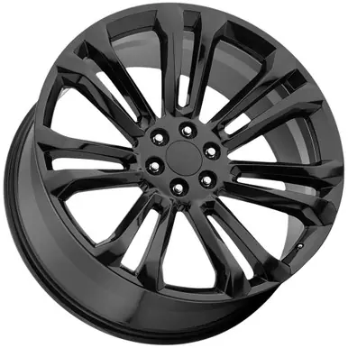 Replica 1 RP08 GM Accessory 22x9 6x5.5" +24mm Gloss Black Wheel Rim 22" Inch RP-08229G639+24GB Original
