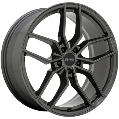 Free Returns Petrol P5C 17x8 5x108 +40mm Gunmetal Wheel Rim 17" Inch 1780P5C405108G72