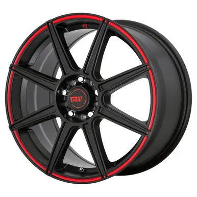 Motegi MR142 CS8 16x7 5x108/5x4.5" +40mm Black/Red Wheel Rim 16" Inch MR14267001940 Genuine