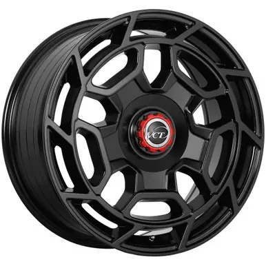 VCT Fusion 22x9 5x115/5x120 +15mm Satin Black Wheel Rim 22" Inch FUS-22951520+15SB Buy Direct