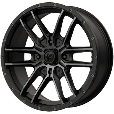 MSA M43 Fang 15x7 4x156 +10mm Black/Tint Wheel Rim 15" Inch M43-05756 Reduced Price