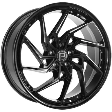 Pinnacle P326 Stinger 18x8 5x4.5" +35mm Black/Milled Wheel Rim 18" Inch P3261885545-35GBML Fast Shipping