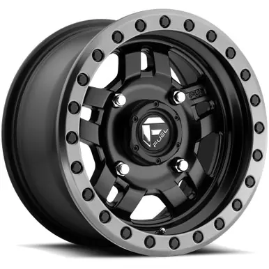 Popular Fuel UTV D557 Anza 14x7 4x110 +13mm Matte Black Wheel Rim 14" Inch D5571470A444