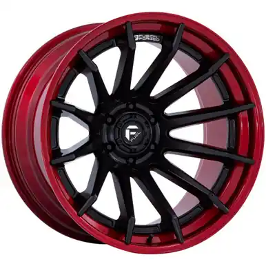 Fuel Fusion Forged FC403 Burn 22x12 6x5.5" -44mm Black/Red Wheel Rim 22" Inch FC403MQ22126844N Weekend Sale
