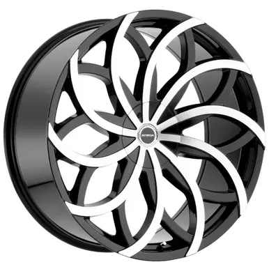 Strada S61 Huracan 20x8.5 5x4.5"/5x120 +30mm Black/Machined Wheel Rim 20" Inch S61050130GBM Secure Checkout