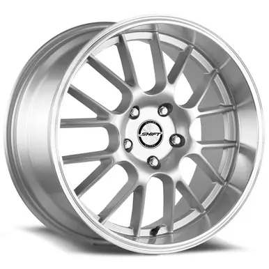 Shift H28 Crank 17x7.5 5x100/5x4.5" +30mm Silver Wheel Rim 17" Inch H28750030SP Modern