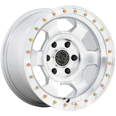 Black Rhino BR029 Trooper 17x8.5 6x5.5" -10mm Silver Wheel Rim 17" Inch BR029SD17856810N Limited Edition