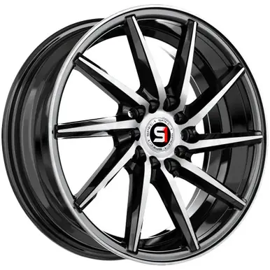 Today Only Spec-1 SP-74 16x6 5x100/5x4.5" +35mm Black/Machined Wheel Rim 16" Inch SP-741662335BM
