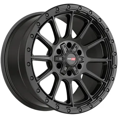 Vortek VRT-606 17x9 6x135/6x5.5" -12mm Matte Black Wheel Rim 17" Inch 60617957-12MB Instant Buy
