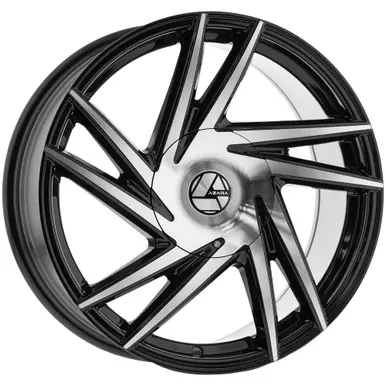 Weekend Sale Azara AZA-529 20x8.5 5x4.5"/5x120 +35mm Black/Machined Wheel Rim 20" Inch AZA-529208551143120+35BM