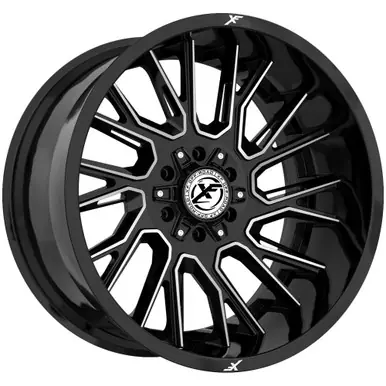 Get Yours XF Off-Road XF-230 20x9 8x6.5"/8x170 +12mm Black/Machined Wheel Rim 20" Inch XF-230209081651170+12BM