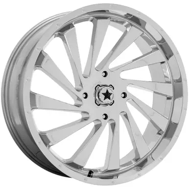 MSA M46 Blade 24x7 4x156 +0mm Chrome Wheel Rim 24" Inch M46-024756C Special Discount