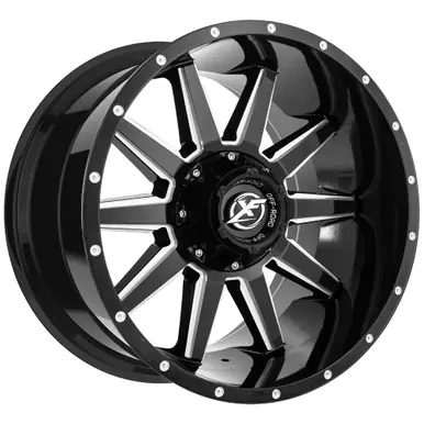 Affordable XF Off-Road XF-219 17x9 6x135/6x5.5" +12mm Black/Milled Wheel Rim 17" Inch XF-219179061351397+12GBM
