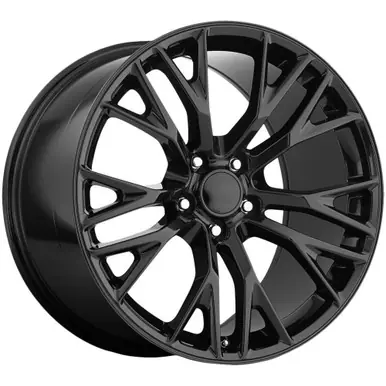 Replica FR22 C7 ZO6 19x12 5x4.75" +59mm Gloss Black Wheel Rim 19" Inch 22912593402 Handmade
