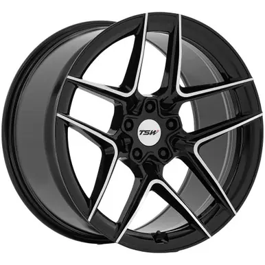 Get Yours TSW TW008 Slipstream 20x10.5 5x120 +38mm Black/Machined Wheel Rim 20" Inch TW008BD20055238
