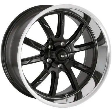 Ridler 650 17x8 5x4.5" +0mm Matte Black Wheel Rim 17" Inch 650-7865MB Must Have