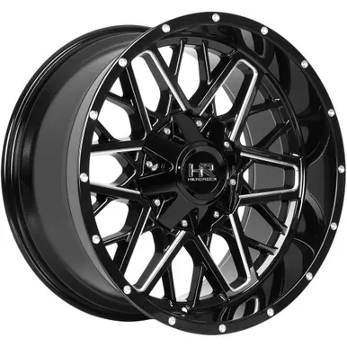 HardRock H714 Bomber 20x12 5x5.5"/5x150 -51mm Black/Milled Wheel Rim 20" Inch H714-201297151GBM Original