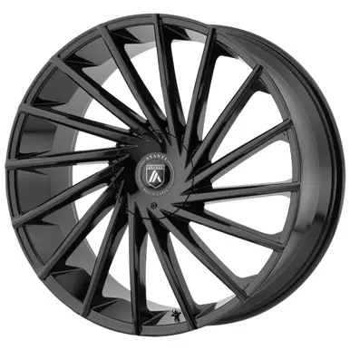 Asanti ABL-18 Matar 22x9 5x112/5x120 +30mm Gloss Black Wheel Rim 22" Inch ABL18-22905930GB In Demand