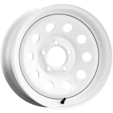 Allied 27 Trailer Mod 12x4 4x4" +0mm White Wheel Rim 12" Inch 2024040-W Best Price