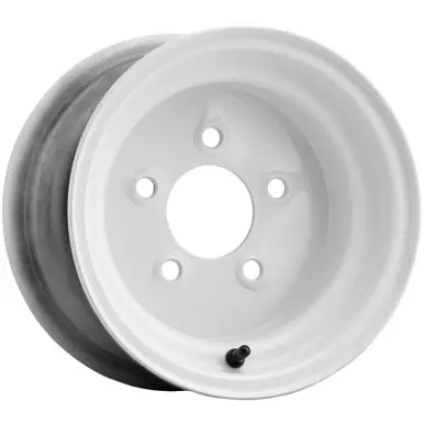 Allied 22 Solid Stamped Trailer 8x7 5x4.5" +0mm White Wheel Rim 8" Inch 2287012-70 Brand New