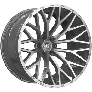 Deal TIS 566BSM 22x12 6x5.5" -44mm Brushed Wheel Rim 22" Inch 566BSM-2228344