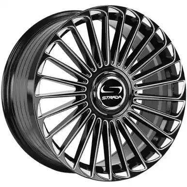 Viral Strada SF68 Martello 22x9 5x112/5x115 +30mm Black/Milled Wheel Rim 22" Inch SF6829050230GBML