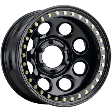 Don’t Miss Out Allied RT81 Rock 8 Beadlock 17x8 5x5.5" -25mm Gloss Black Wheel Rim 17" Inch RT8178055