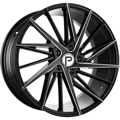 Viral Pinnacle P208 Snazzy 20x8.5 5x4.5" +35mm Black/Milled Wheel Rim 20" Inch P20820855545-35GBML