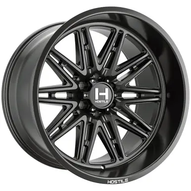 Hostile H126 Maniac 20x9 6x5.5" +12mm Satin Black Wheel Rim 20" Inch H126-2090655055BB Secure Checkout