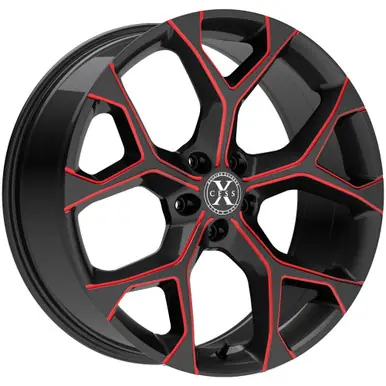 Warranty Included Xcess X05 18x8.5 5x100 +35mm Black/Red Wheel Rim 18" Inch X0588550035GBMLR
