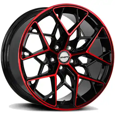 Next Day Delivery Shift H35 Piston 20x8.5 5x120 +35mm Black/Red Wheel Rim 20" Inch H35052035GBMR