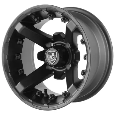 Limited Offer Fairway Alloys FA138 Battle 12x7 4x4" -47mm Matte Black Wheel Rim 12" Inch FA-138-M
