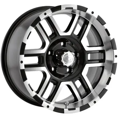 Ion 179 17x8 6x5" +10mm Black/Machined Wheel Rim 17" Inch 179-7882B While Supplies Last