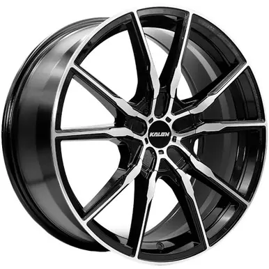 Exclusive Kalon 202 Pyro 18x8 5x100/5x4.5" +40mm Black/Machined Wheel Rim 18" Inch 202AB-1880AF40