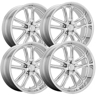(Set of 4) Staggered-US Mags U131 Bullet 18x8,18x9.5 5x4.5" Chrome Wheels Rims U13118806545-U13118956552 Mega Sale