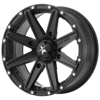 Modern MSA M33 Clutch 15x7 4x110 +0mm Satin Black Wheel Rim 15" Inch M33-05710