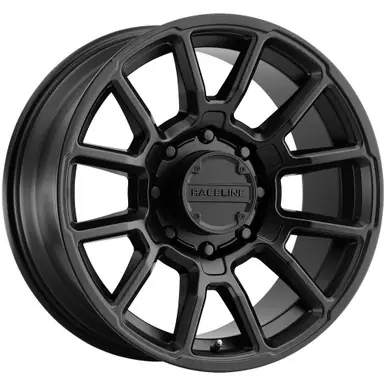 Limited Edition Raceline 950B Gauge 18x9 8x6.5" +18mm Satin Black Wheel Rim 18" Inch 950B-89080+18