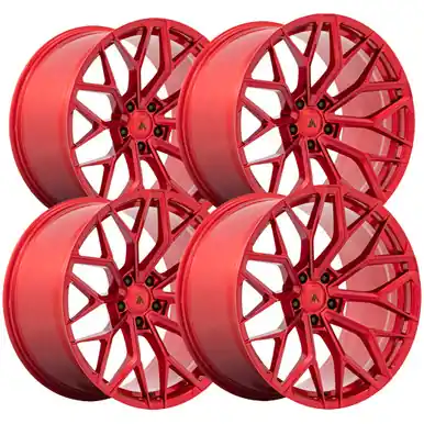 Wholesale (Set of 4) Staggered-Asanti ABL-39 Mogul 20" 5x115 15mm Candy Red Wheels Rims AB039QX20951515-AB039QX20111522